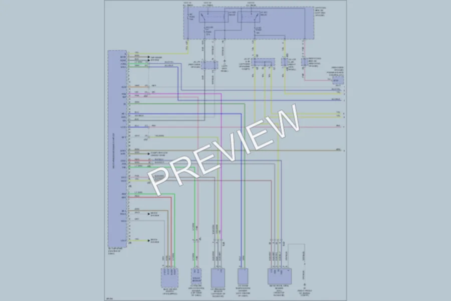 2013 Lexus IS350 Air Conditioning wiring diagram preview