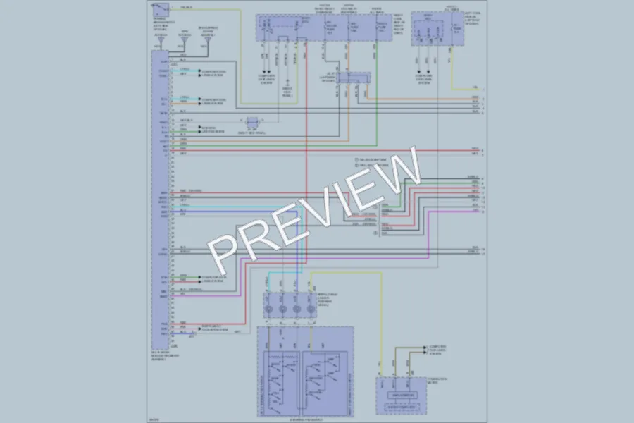 2013 Lexus IS350 Navigation wiring diagram preview