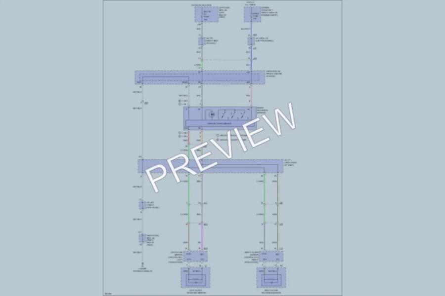 2013 Lexus IS350 Power Mirrors wiring diagram preview