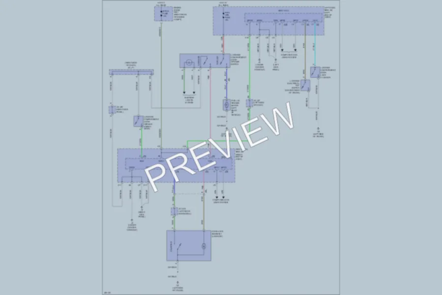 2013 Lexus IS350 Trunk Tailgate Fuel Door wiring diagram preview