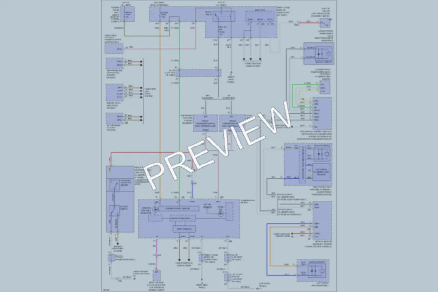 2013 Lexus IS350 Warning Systems wiring diagram preview