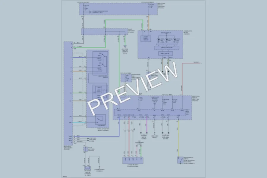 2013 Lexus IS350C Headlights wiring diagram preview