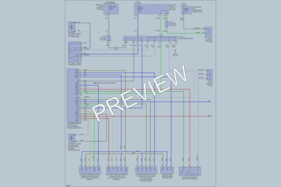 2013 Lexus IS350C Memory Systems wiring diagram preview