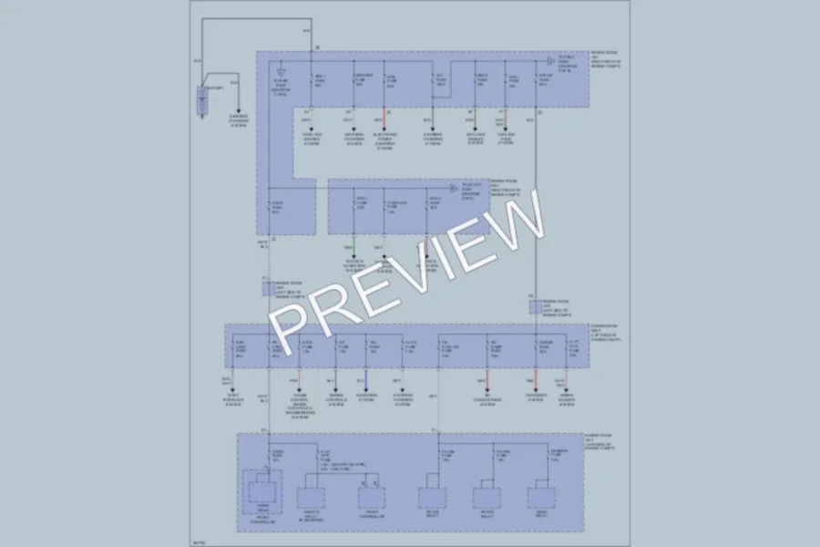2013 Lexus IS350C Power Distribution wiring diagram preview
