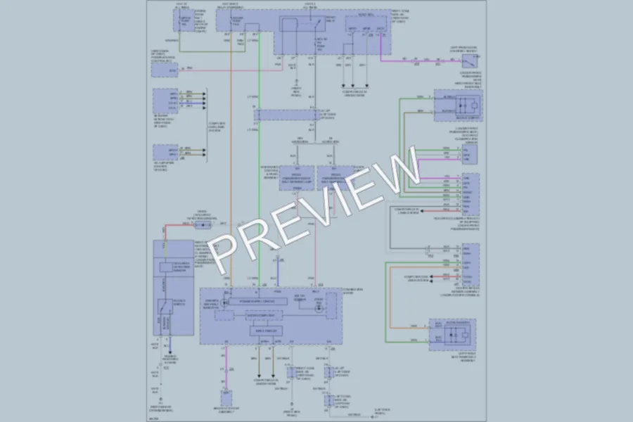 2013 Lexus IS350C Warning Systems wiring diagram preview