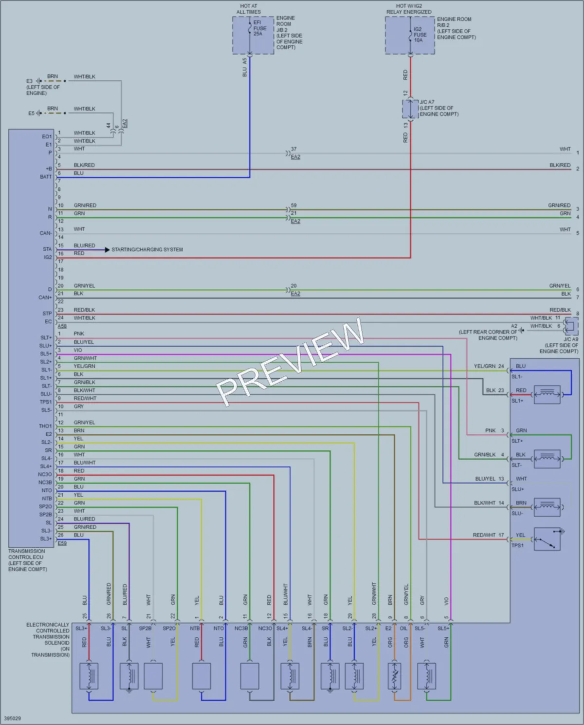 2013 Lexus ISF Transmission wiring diagram preview