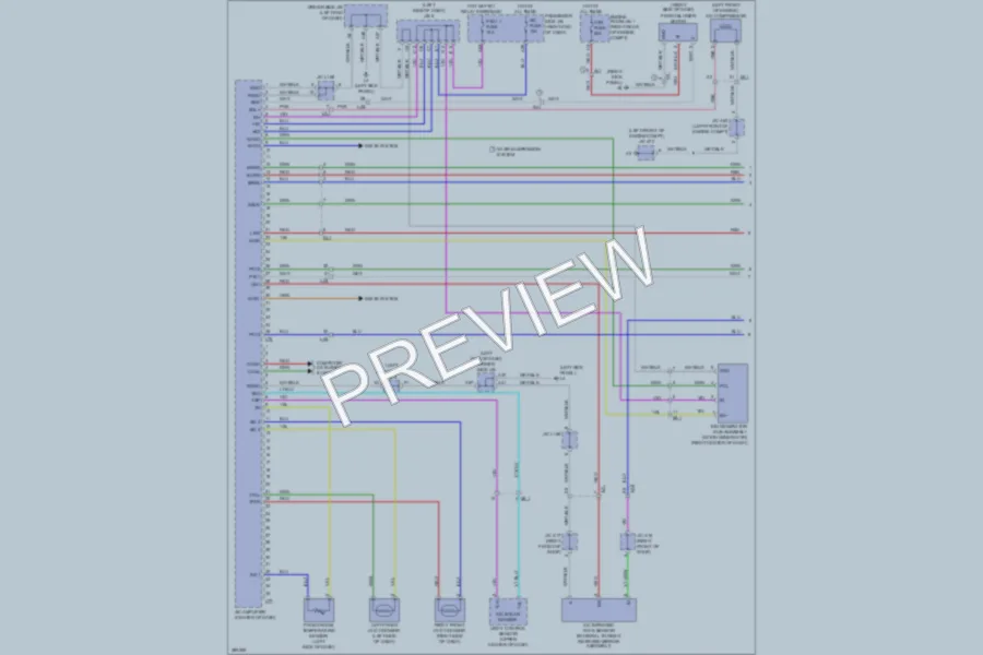 2013 Lexus LS460 Air Conditioning wiring diagram preview