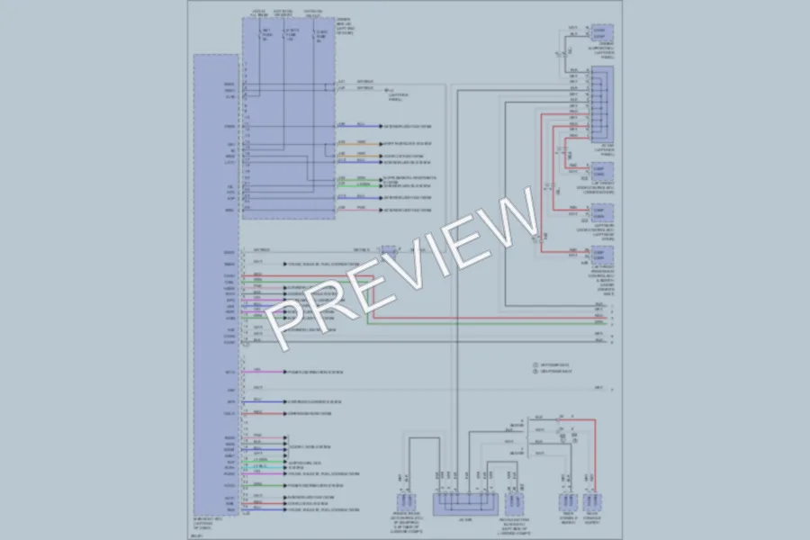 2013 Lexus LS460 Body Control Modules wiring diagram preview