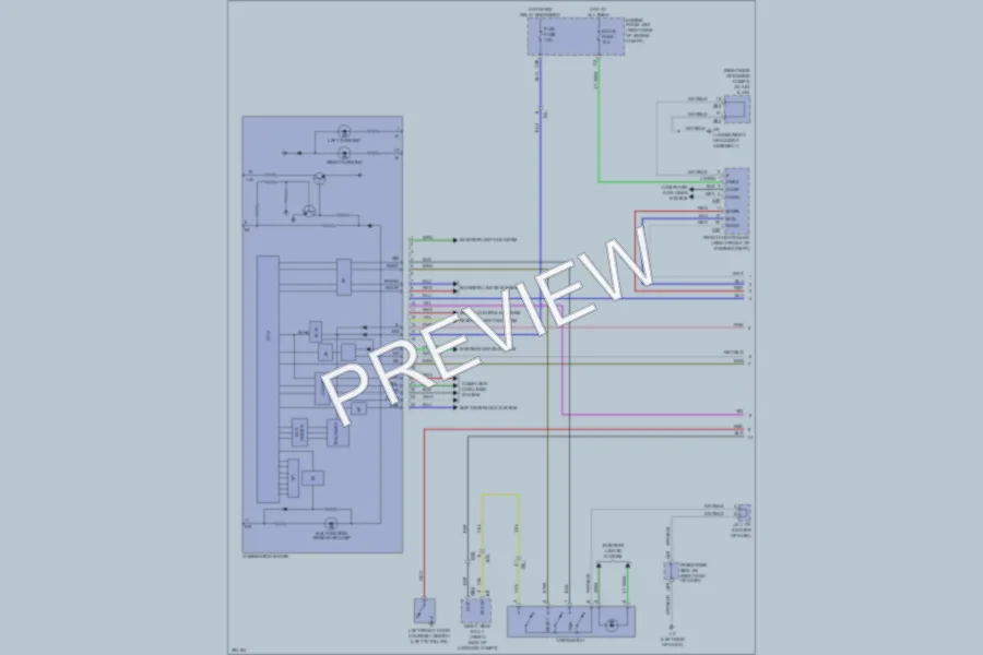 2013 Lexus LS460 Instrument Cluster wiring diagram preview