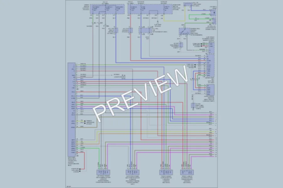 2013 Lexus LS460 Memory Systems wiring diagram preview