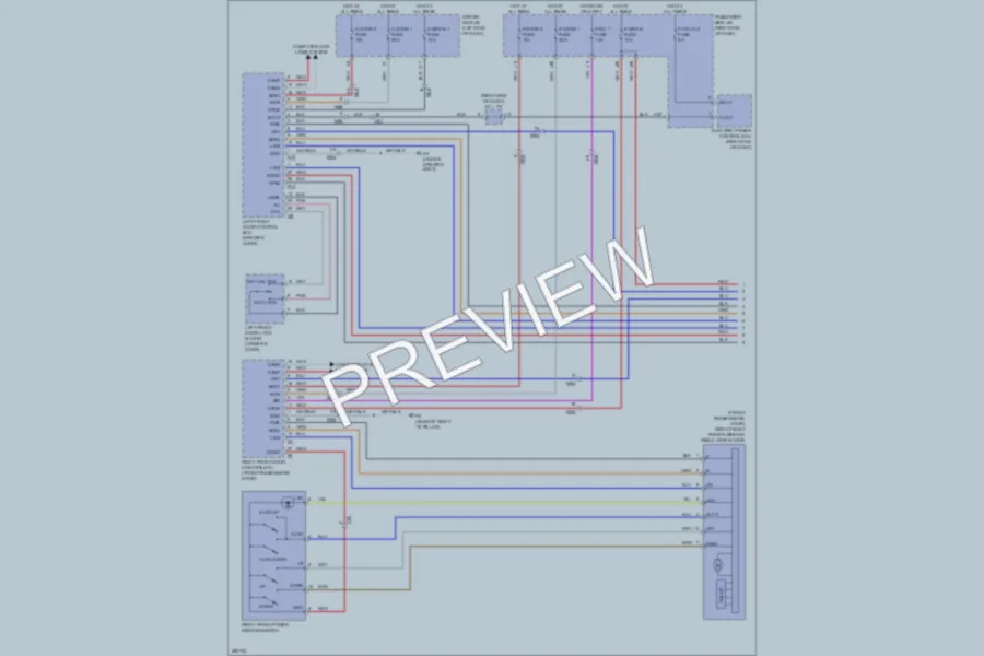 2013 Lexus LS460 Power Windows wiring diagram preview