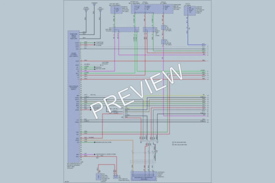 2013 Lexus LS460 Radio wiring diagram preview