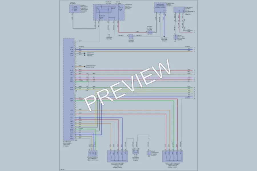 2013 Lexus LS600h Electronic Suspension wiring diagram preview