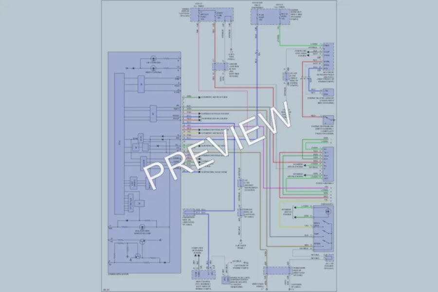 2013 Lexus LS600h Instrument Cluster wiring diagram preview