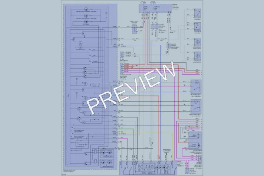2013 Lexus LS600h Interior Lights wiring diagram preview