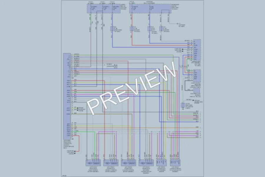 2013 Lexus LS600h Memory Systems wiring diagram preview