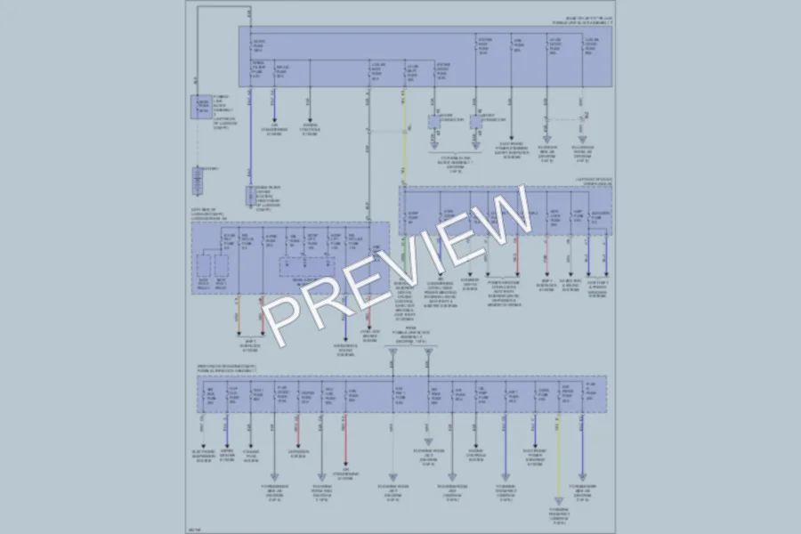 2013 Lexus LS600h Power Distribution wiring diagram preview