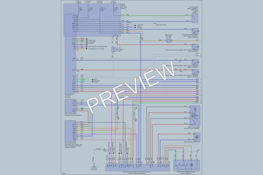2013 Lexus LS600h Power Door Locks wiring diagram preview