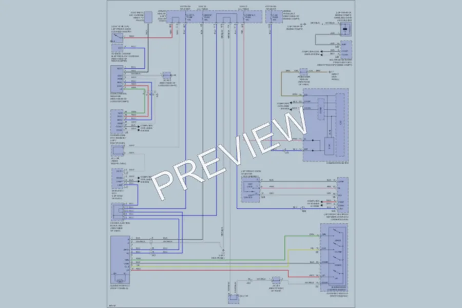 2013 Lexus LS600h Power Top Sunroof wiring diagram preview