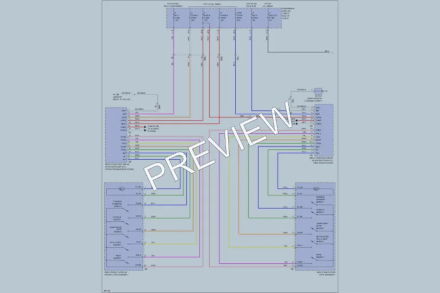 2013 Lexus LS600h Trunk Tailgate Fuel Door wiring diagram preview