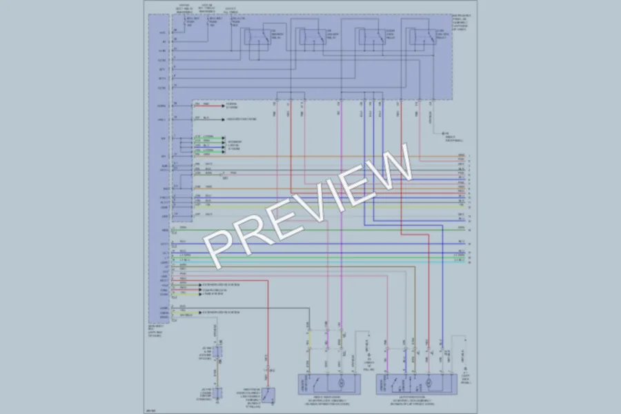 2013 Lexus RX350 Power Door Locks wiring diagram preview