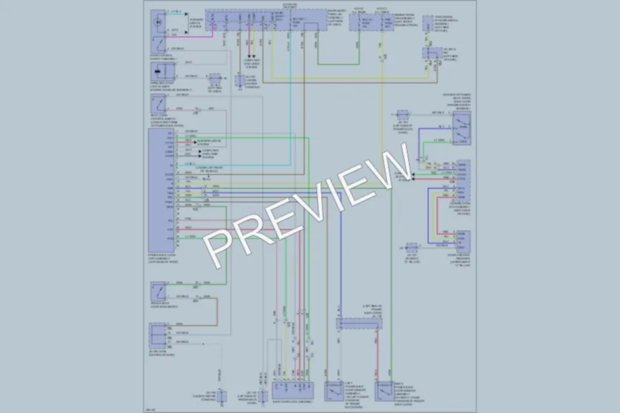 2013 Lexus RX350 Trunk Tailgate Fuel Door wiring diagram preview