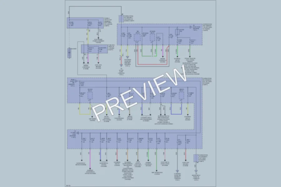 2013 Lexus RX450h Power Distribution wiring diagram preview