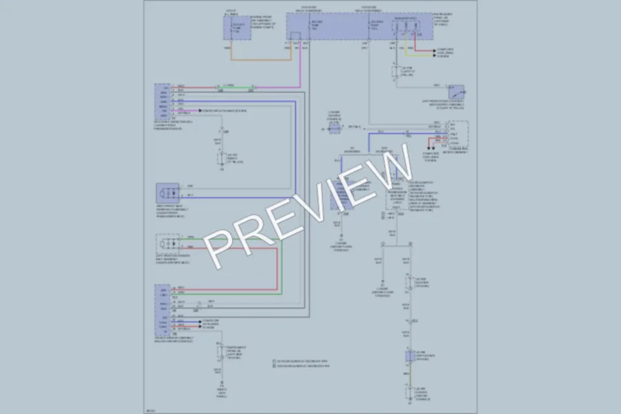 2013 Lexus RX450h Warning Systems wiring diagram preview