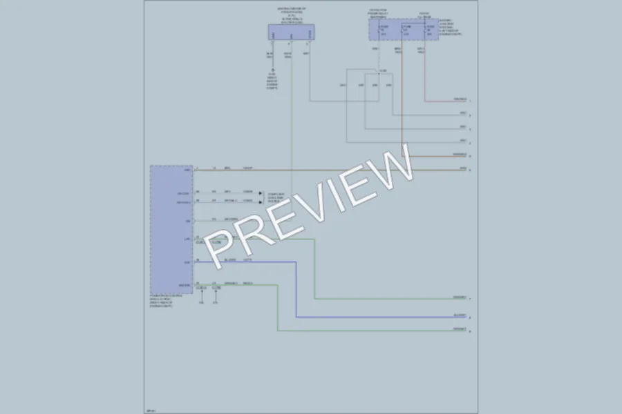 2013 Lincoln MKS Cooling Fan wiring diagram preview