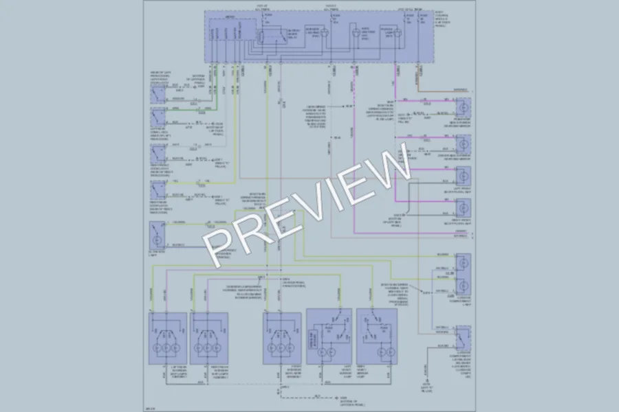 2013 Lincoln MKS Interior Lights wiring diagram preview
