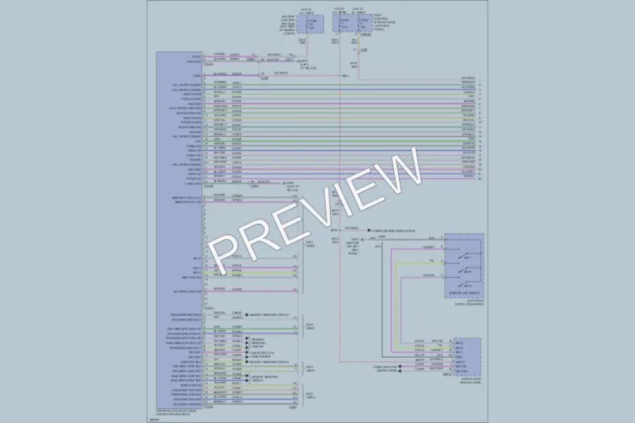 2013 Lincoln MKS Memory Systems wiring diagram preview