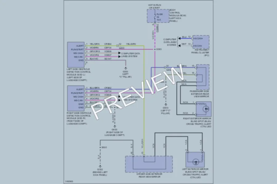 2013 Lincoln MKS Navigation wiring diagram preview
