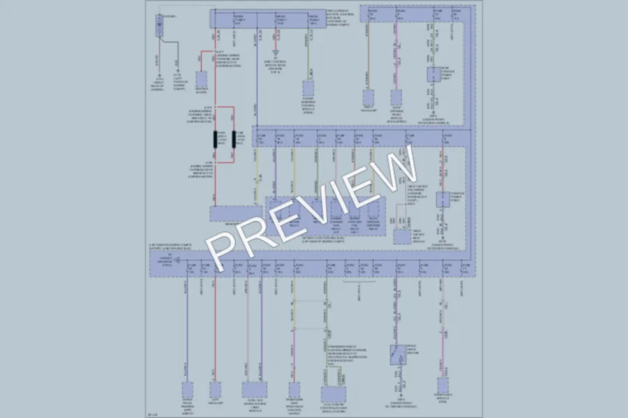 2013 Lincoln MKS Power Distribution wiring diagram preview