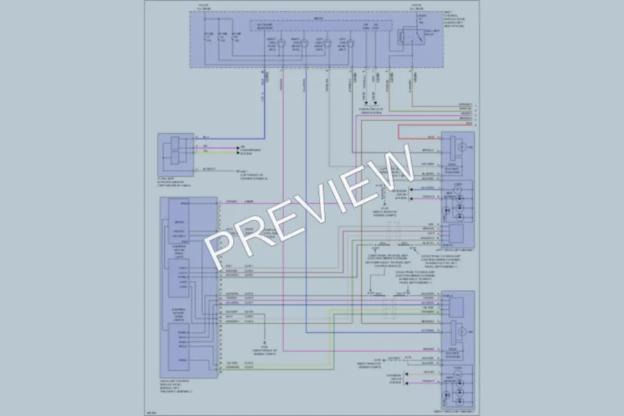 2013 Lincoln MKT Headlights wiring diagram preview