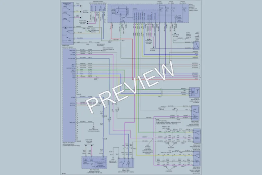 2013 Lincoln MKT Power Door Locks wiring diagram preview