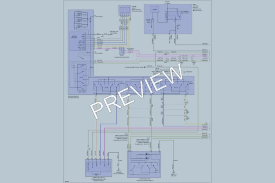 2013 Lincoln MKT Power Windows wiring diagram preview