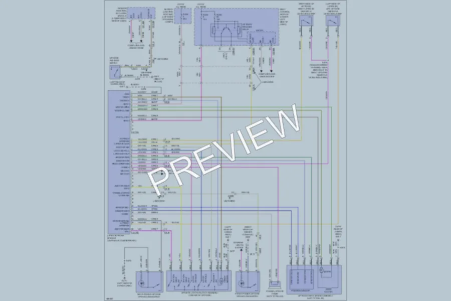 2013 Lincoln MKT Trunk Tailgate Fuel Door wiring diagram preview