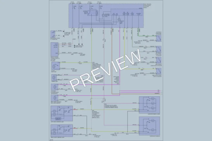 2013 Lincoln MKX Interior Lights wiring diagram preview