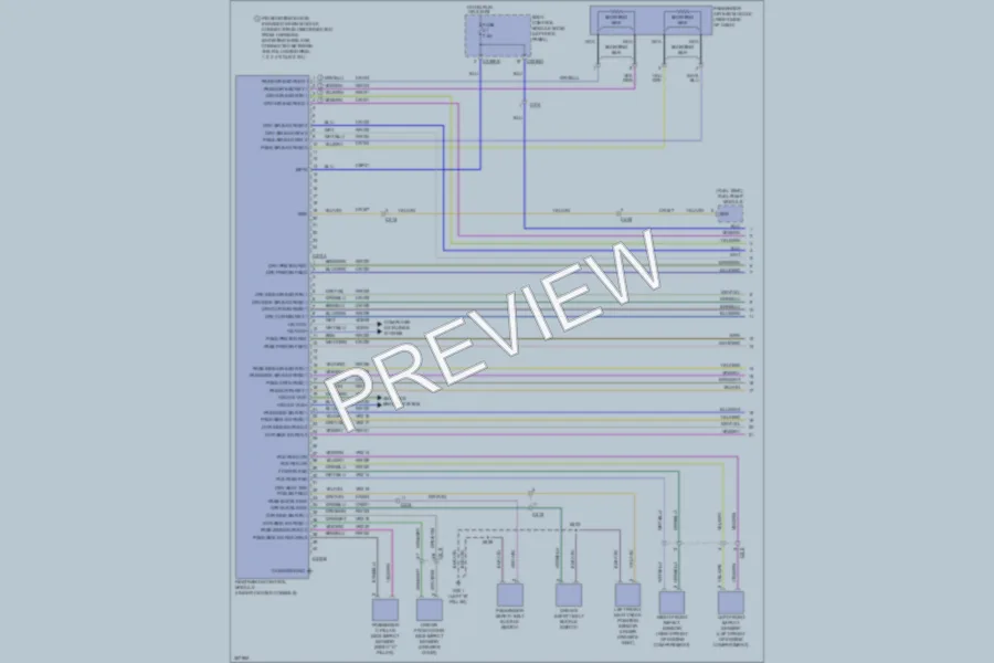 2013 Lincoln MKX Supplemental Restraints wiring diagram preview