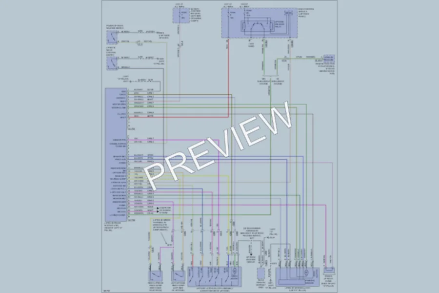 2013 Lincoln MKX Trunk Tailgate Fuel Door wiring diagram preview