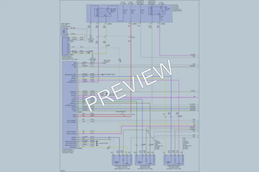 2013 Lincoln MKZ Air Conditioning wiring diagram preview