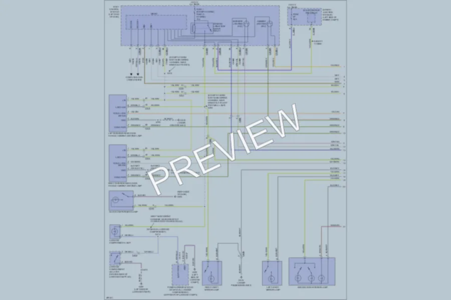 2013 Lincoln MKZ Interior Lights wiring diagram preview