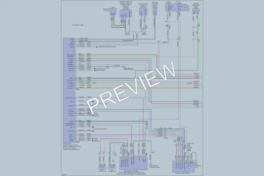 2013 Lincoln MKZ Radio wiring diagram preview