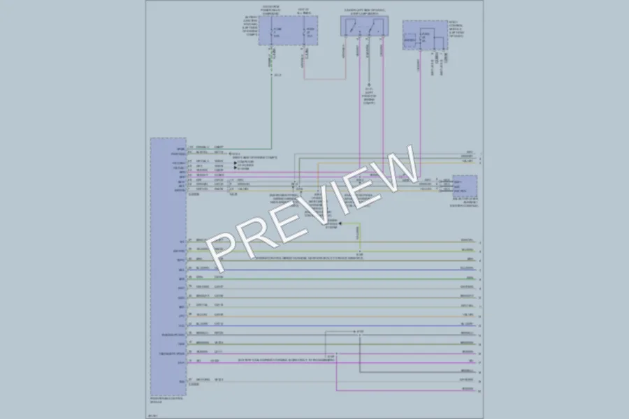2013 Lincoln MKZ Transmission wiring diagram preview