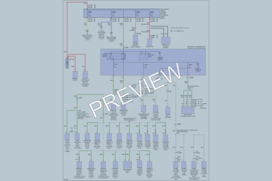 2013 Lincoln MKZHybrid Power Distribution wiring diagram preview