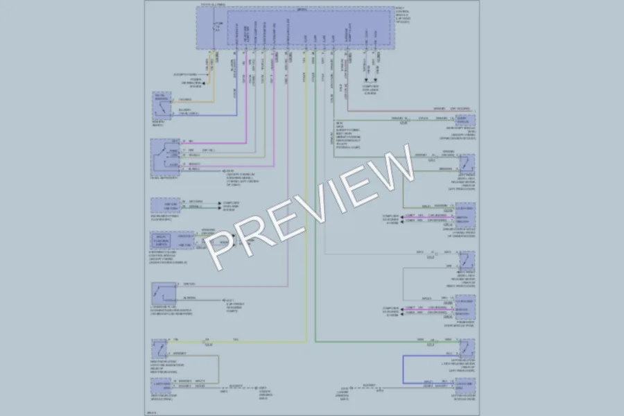 2013 Lincoln MKZHybrid Warning Systems wiring diagram preview