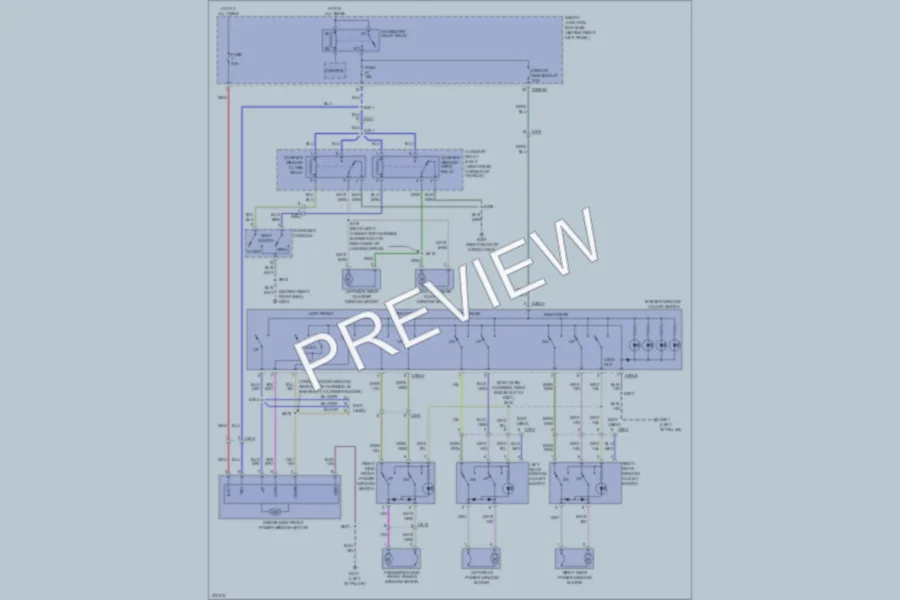 2013 Lincoln Navigator Power Windows wiring diagram preview
