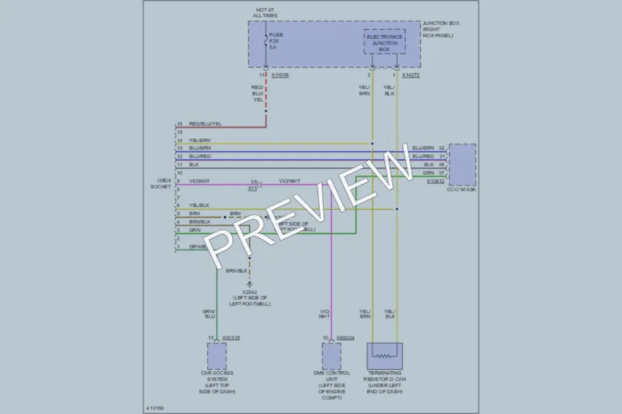 2013 MINI Cooper Computer Data Lines wiring diagram preview