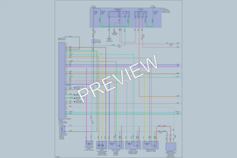 2013 Mazda 3 Air Conditioning wiring diagram preview