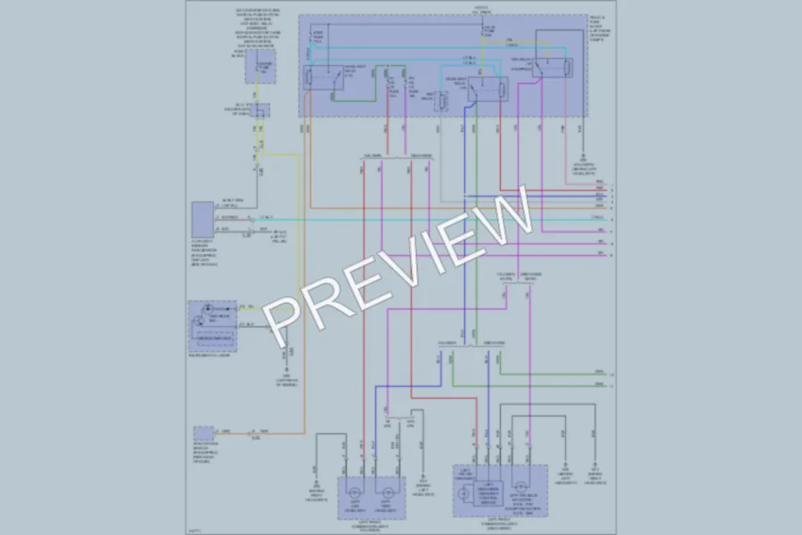 2013 Mazda 3 Headlights wiring diagram preview